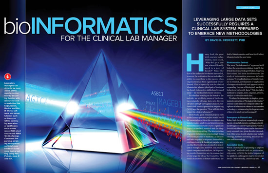 Bioinformatics For the<br>Clinical Lab Manager